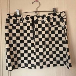 Urban Outfitters BDG Checkered Mini Skirt
